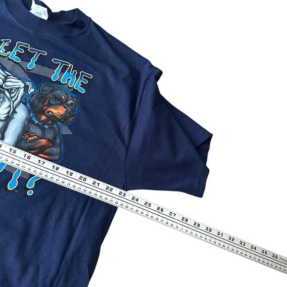 Vintage Baha Men Who Let the Dogs Out Rap Tee T-Shirt Men's XL Navy Blue 90s - Picture 7 of 9